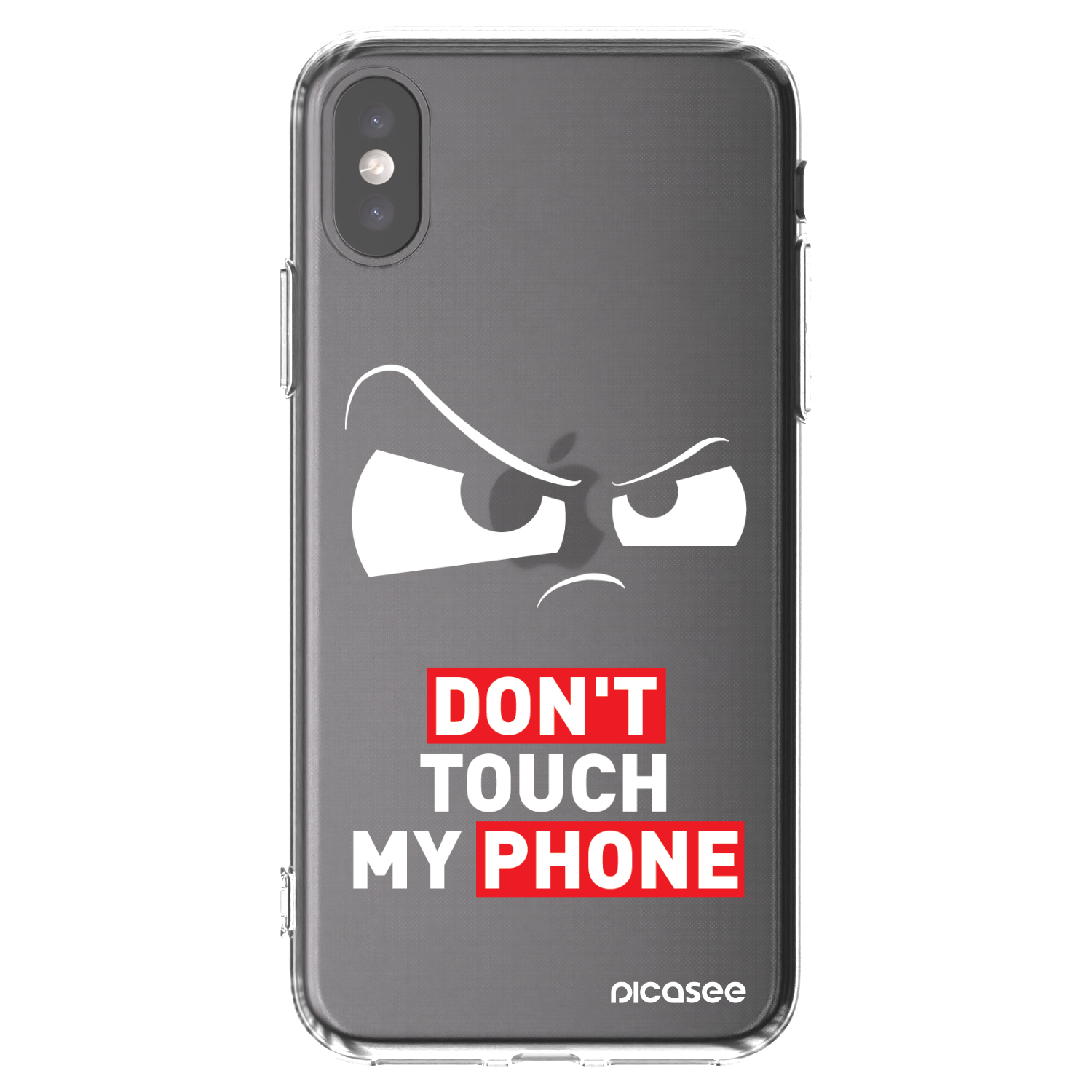 Picasee διαφανής θήκη σιλικόνης Apple iPhone X/XS - Cloudy Eye - Transparent