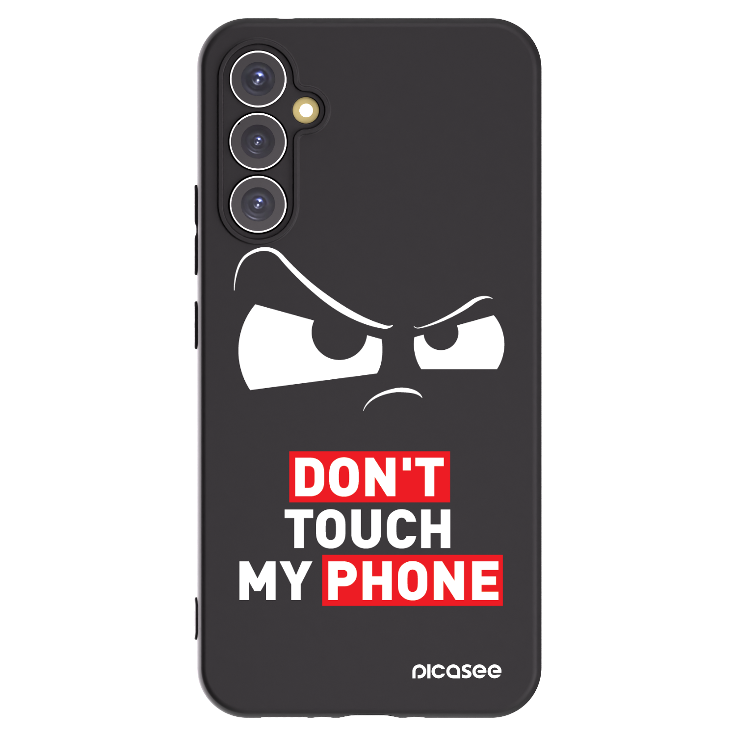 Picasee Μαύρη θήκη σιλικόνης για Samsung Galaxy A34 5G A346B - Cloudy Eye - Transparent