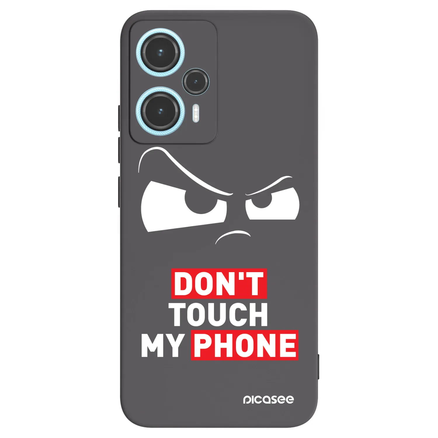 Picasee Μαύρη θήκη σιλικόνης για Xiaomi Poco F5 - Cloudy Eye - Transparent