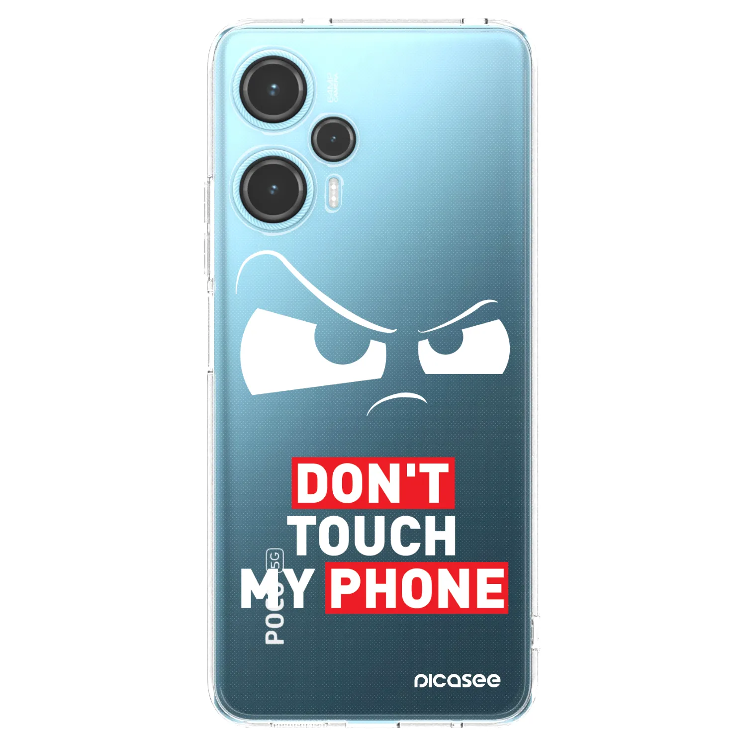 Picasee διαφανής θήκη σιλικόνης Xiaomi Poco F5 - Cloudy Eye - Transparent