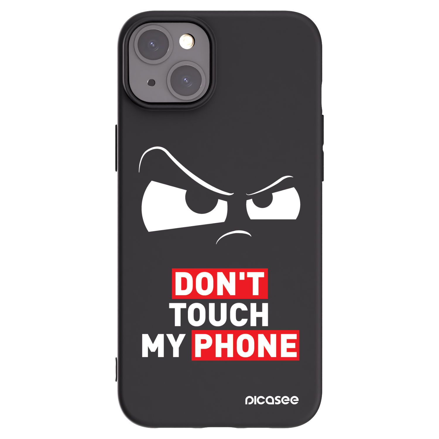 Picasee Μαύρη θήκη σιλικόνης για Apple iPhone 15 Plus - Cloudy Eye - Transparent