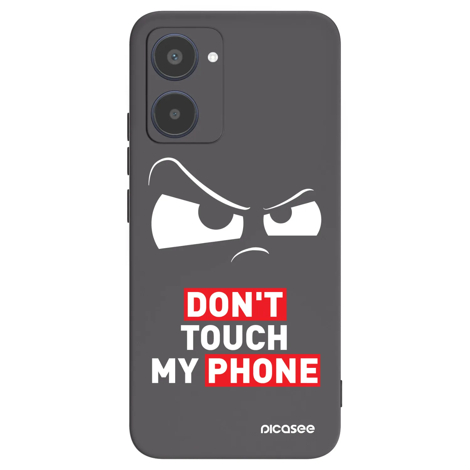 Picasee Μαύρη θήκη σιλικόνης για Realme 10 4G - Cloudy Eye - Transparent