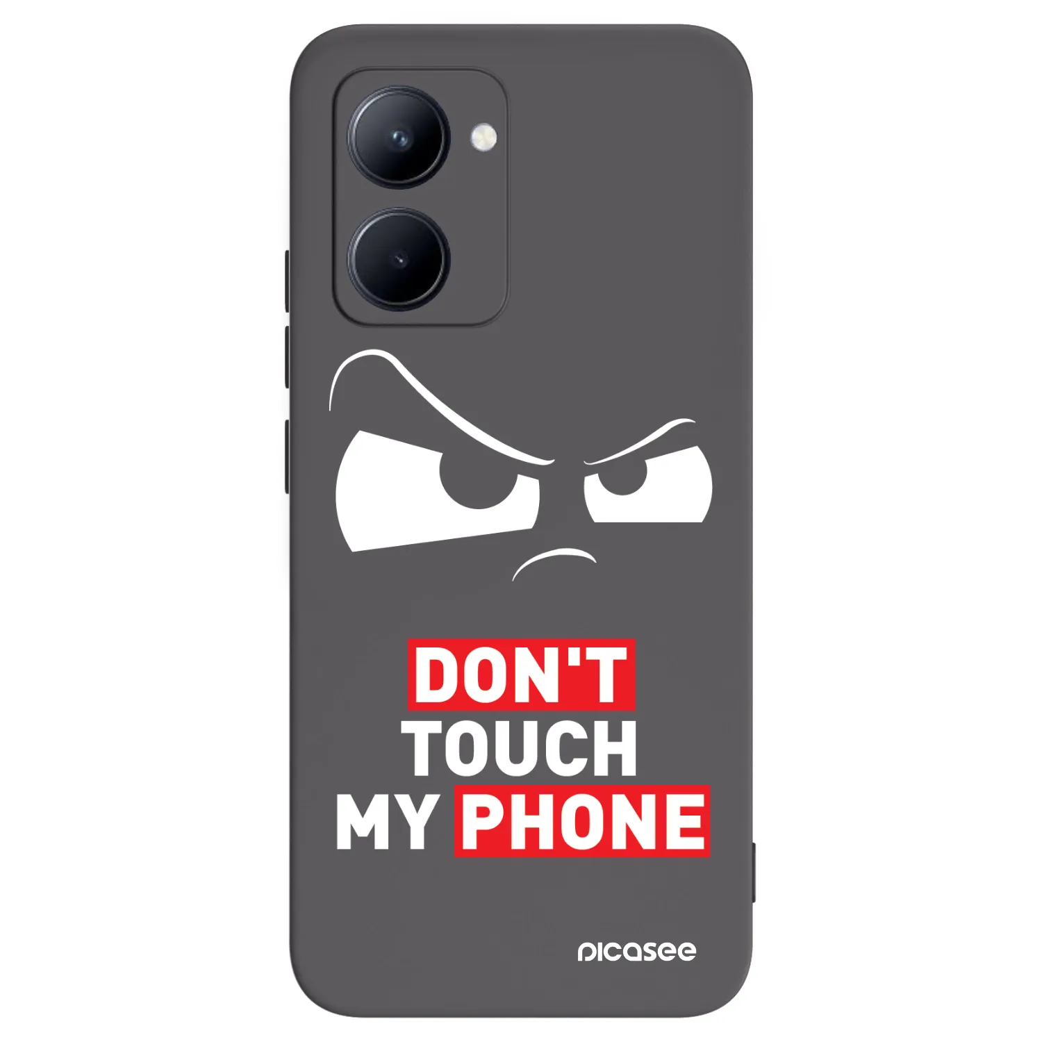 Picasee Μαύρη θήκη σιλικόνης για Realme C33 (2023) - Cloudy Eye - Transparent