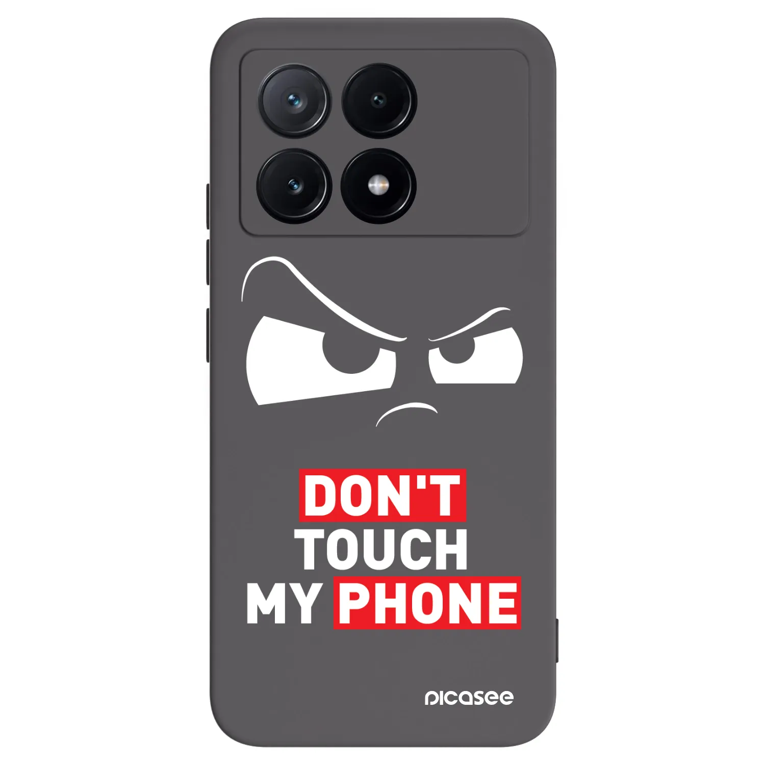 Picasee Μαύρη θήκη σιλικόνης για Xiaomi Poco X6 Pro - Cloudy Eye - Transparent