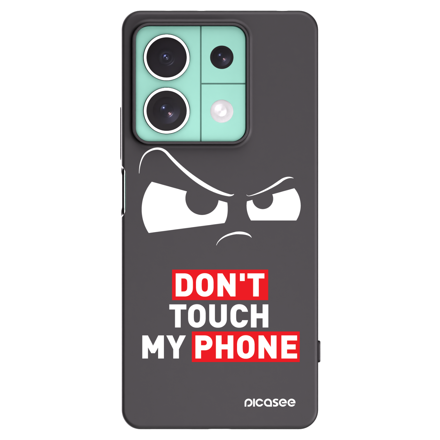 Picasee Μαύρη θήκη σιλικόνης για Xiaomi Redmi Note 13 5G - Cloudy Eye - Transparent