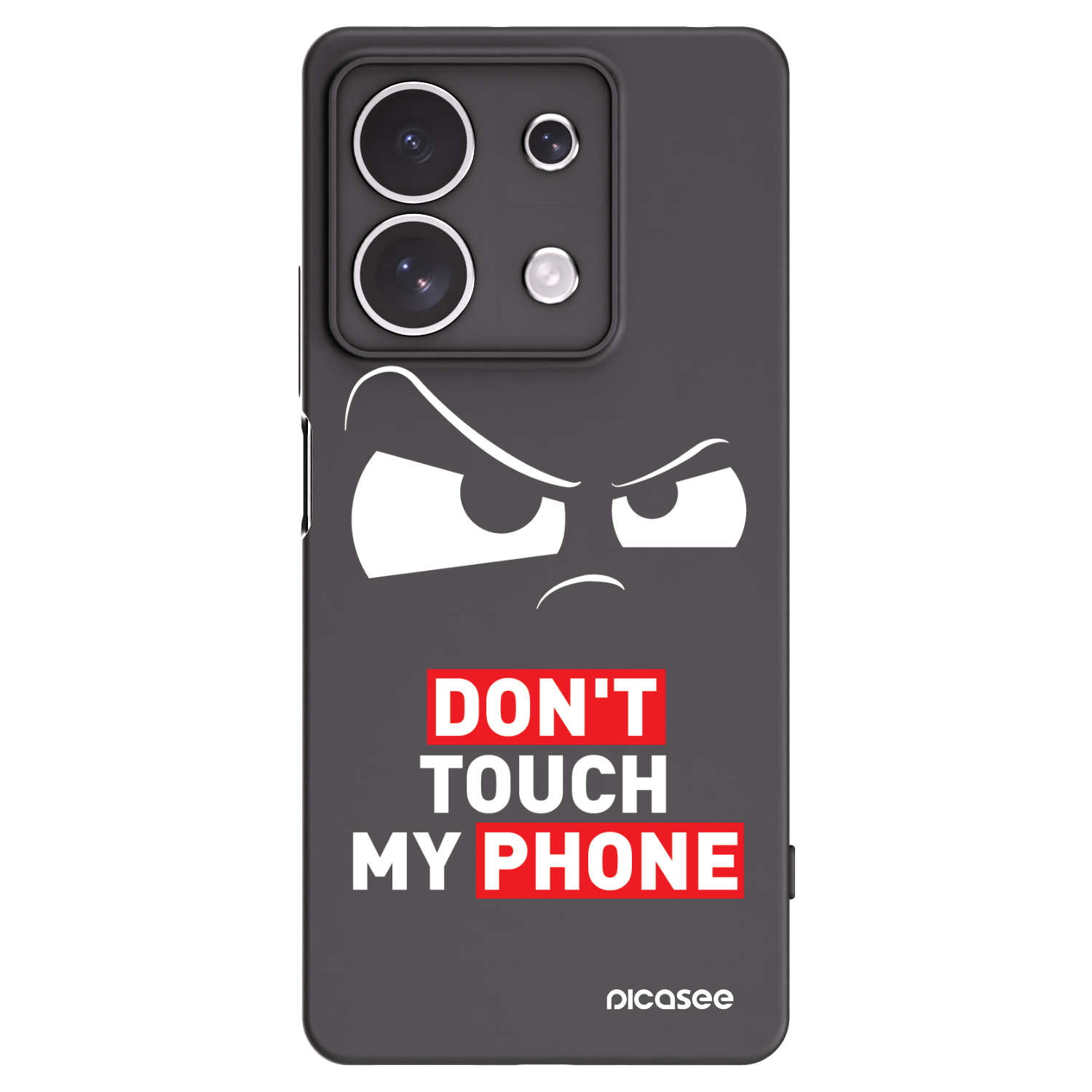 Picasee Μαύρη θήκη σιλικόνης για Xiaomi Redmi Note 13 4G - Cloudy Eye - Transparent