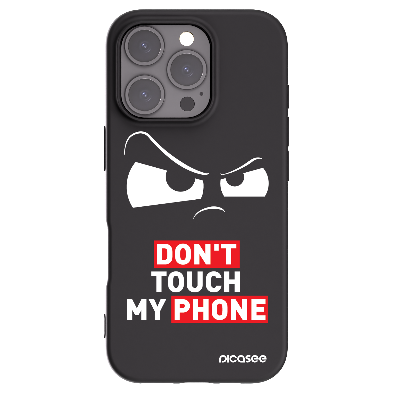 Picasee Μαύρη θήκη σιλικόνης για Apple iPhone 16 Pro - Cloudy Eye - Transparent