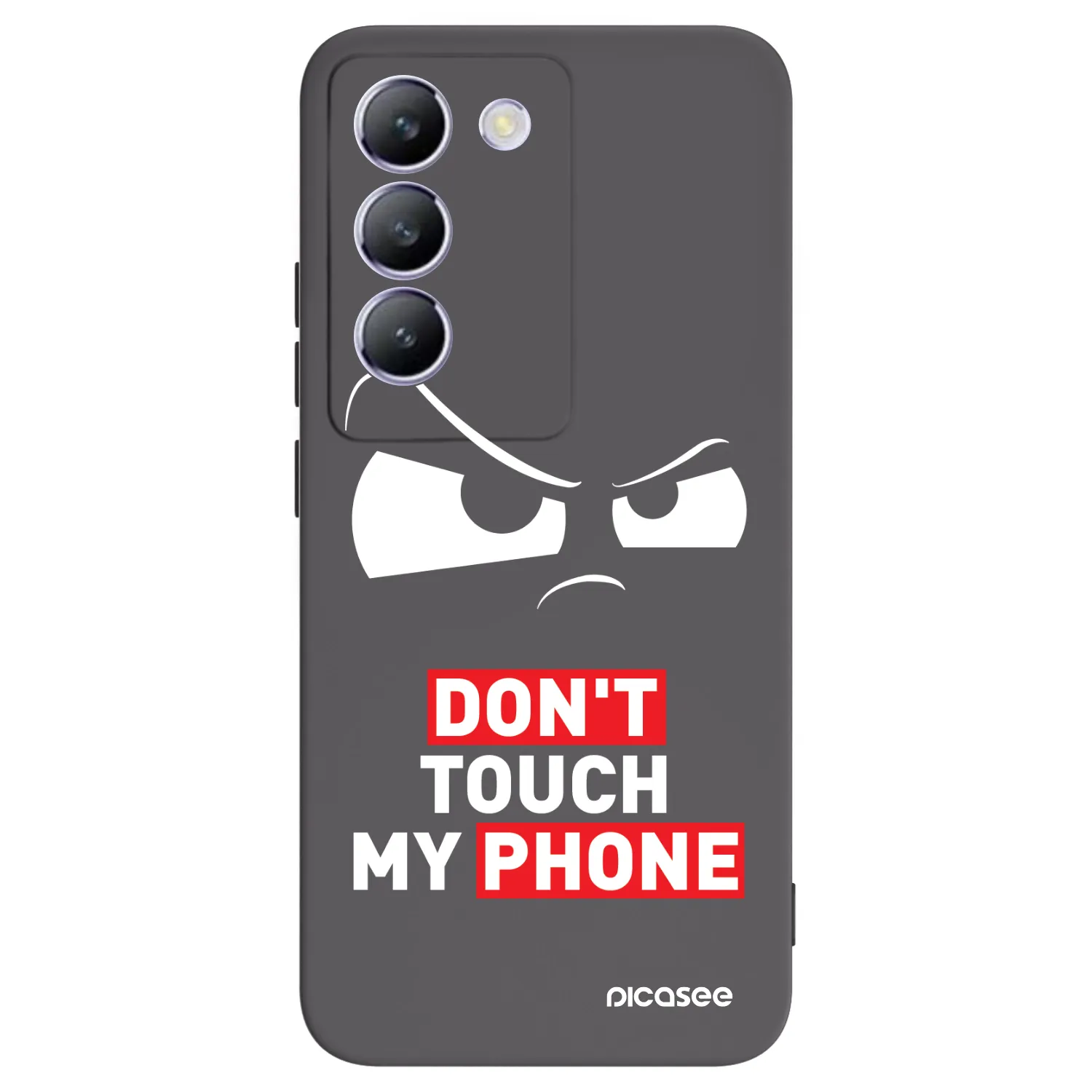 Picasee Μαύρη θήκη σιλικόνης για Vivo V40 SE 5G - Cloudy Eye - Transparent