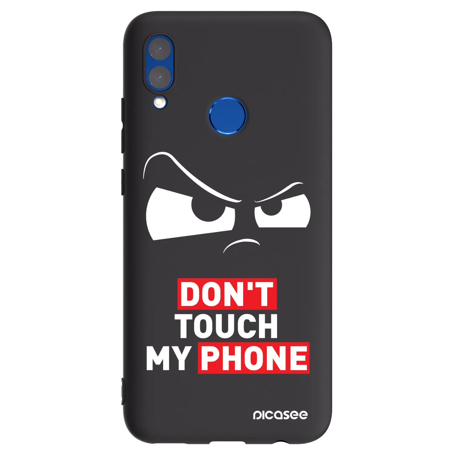 Picasee Μαύρη θήκη σιλικόνης για Huawei P Smart 2019 - Cloudy Eye - Transparent