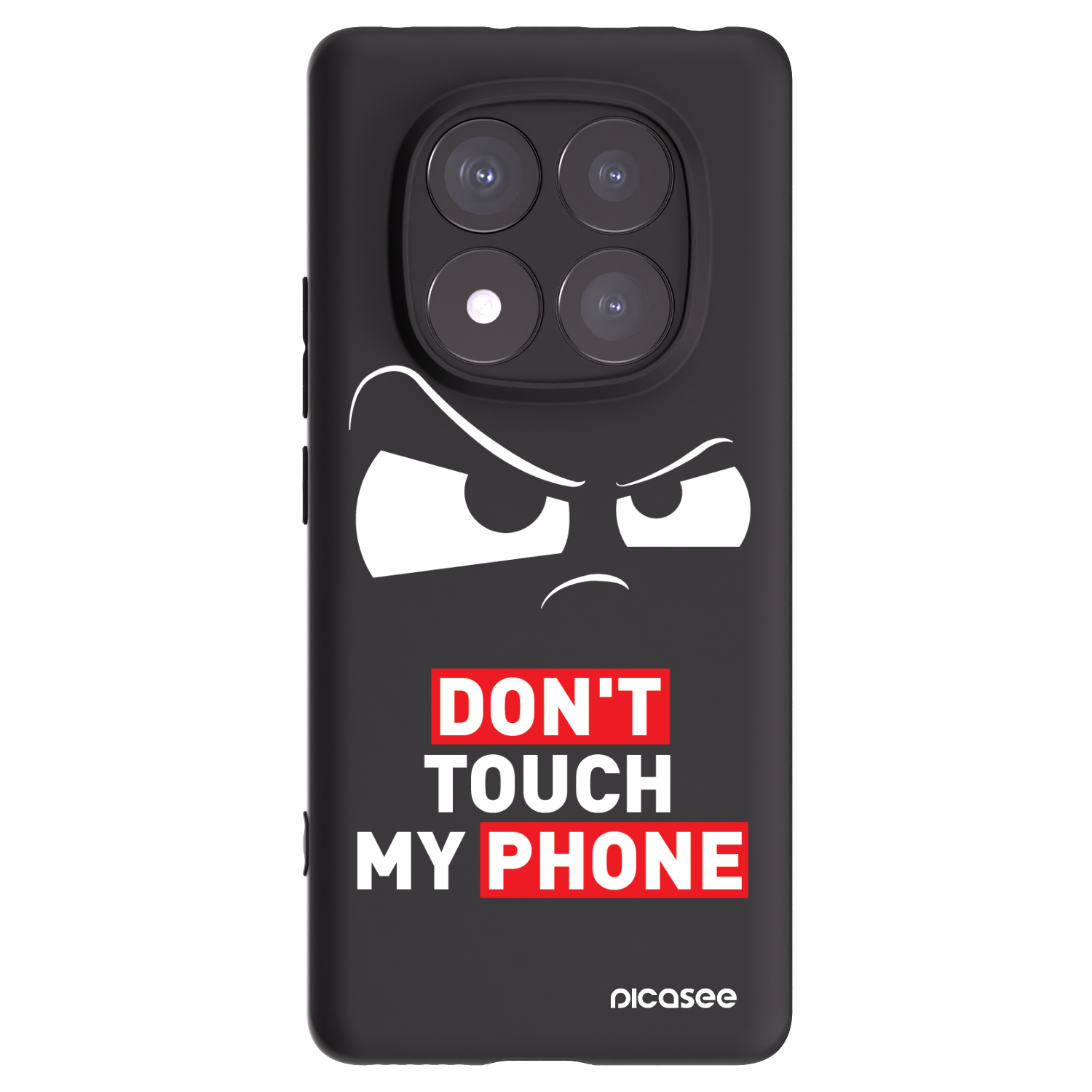 Picasee Μαύρη θήκη σιλικόνης για Xiaomi Redmi Note 14 Pro+ 5G - Cloudy Eye - Transparent