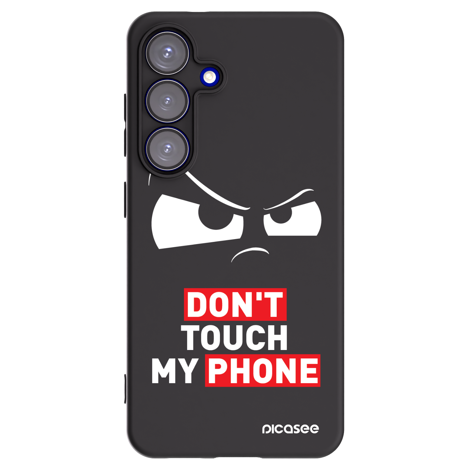 Picasee Μαύρη θήκη σιλικόνης για Samsung Galaxy S25 5G - Cloudy Eye - Transparent