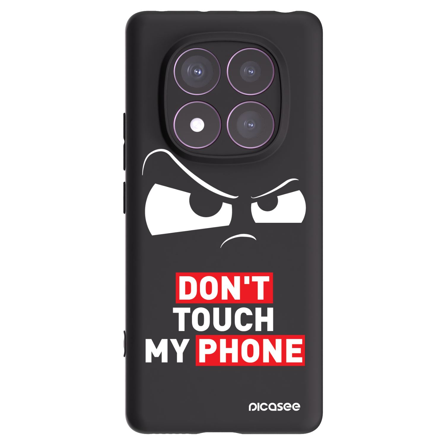 Picasee Μαύρη θήκη σιλικόνης για Xiaomi Redmi Note 14 Pro 4G - Cloudy Eye - Transparent