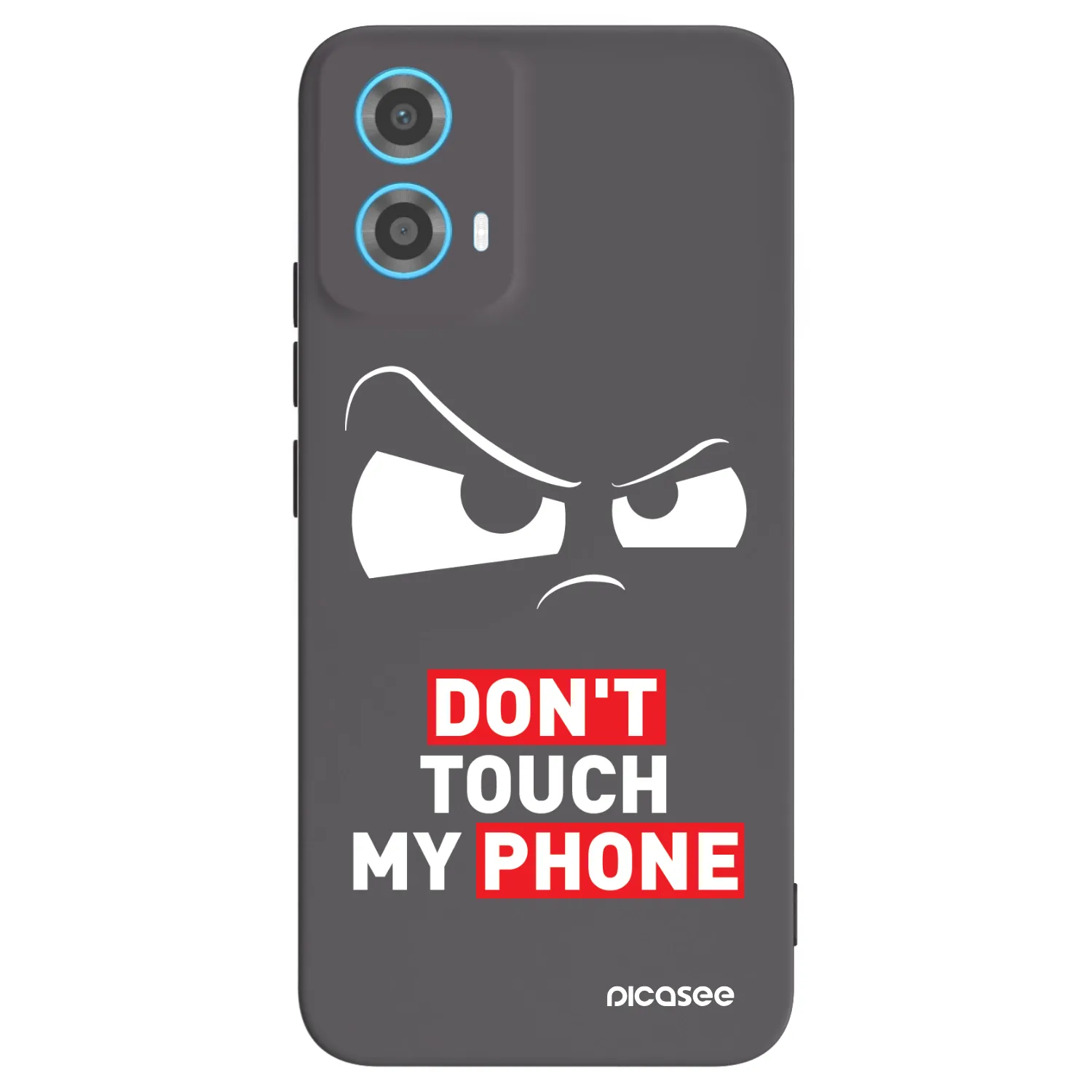 Picasee Μαύρη θήκη σιλικόνης για Motorola Moto G34 5G - Cloudy Eye - Transparent