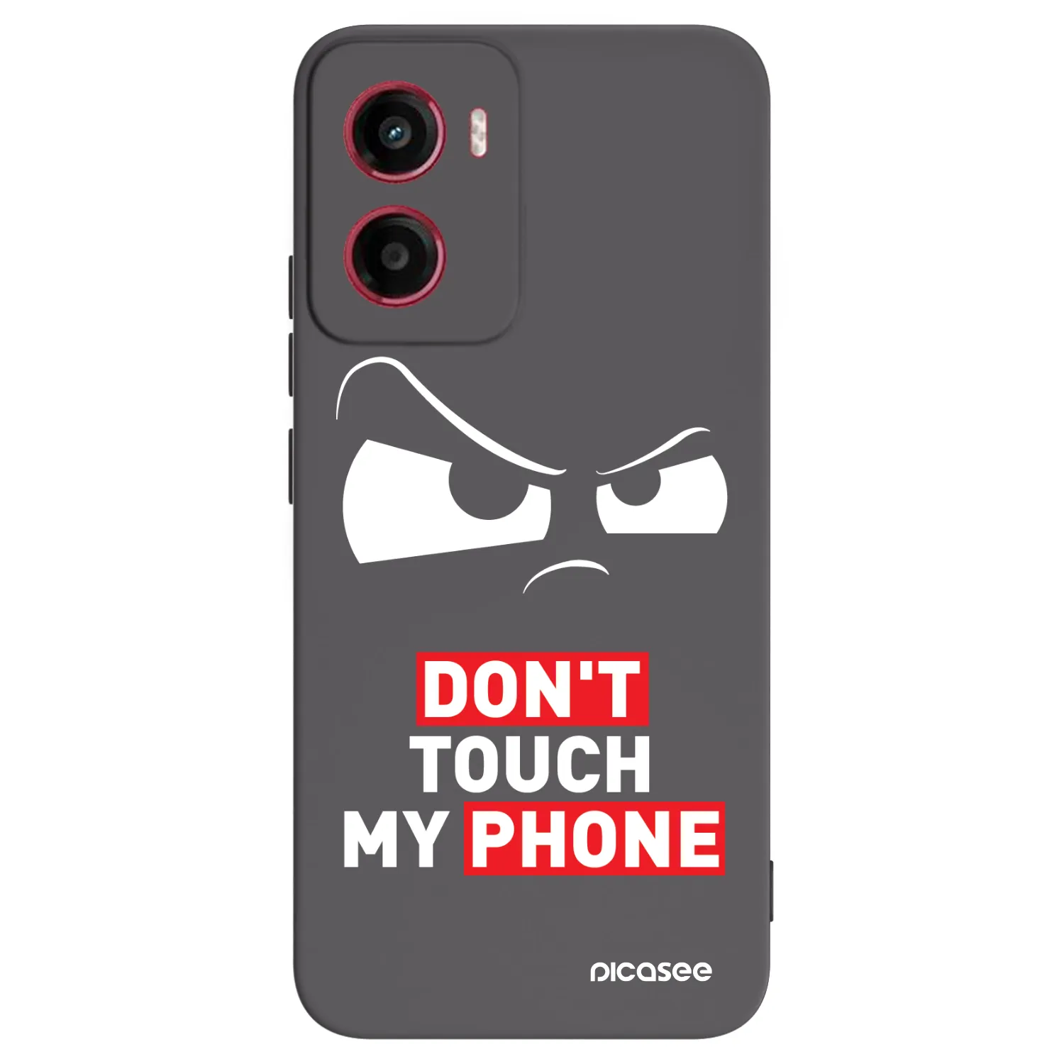 Picasee Μαύρη θήκη σιλικόνης για Motorola Moto G05 - Cloudy Eye - Transparent