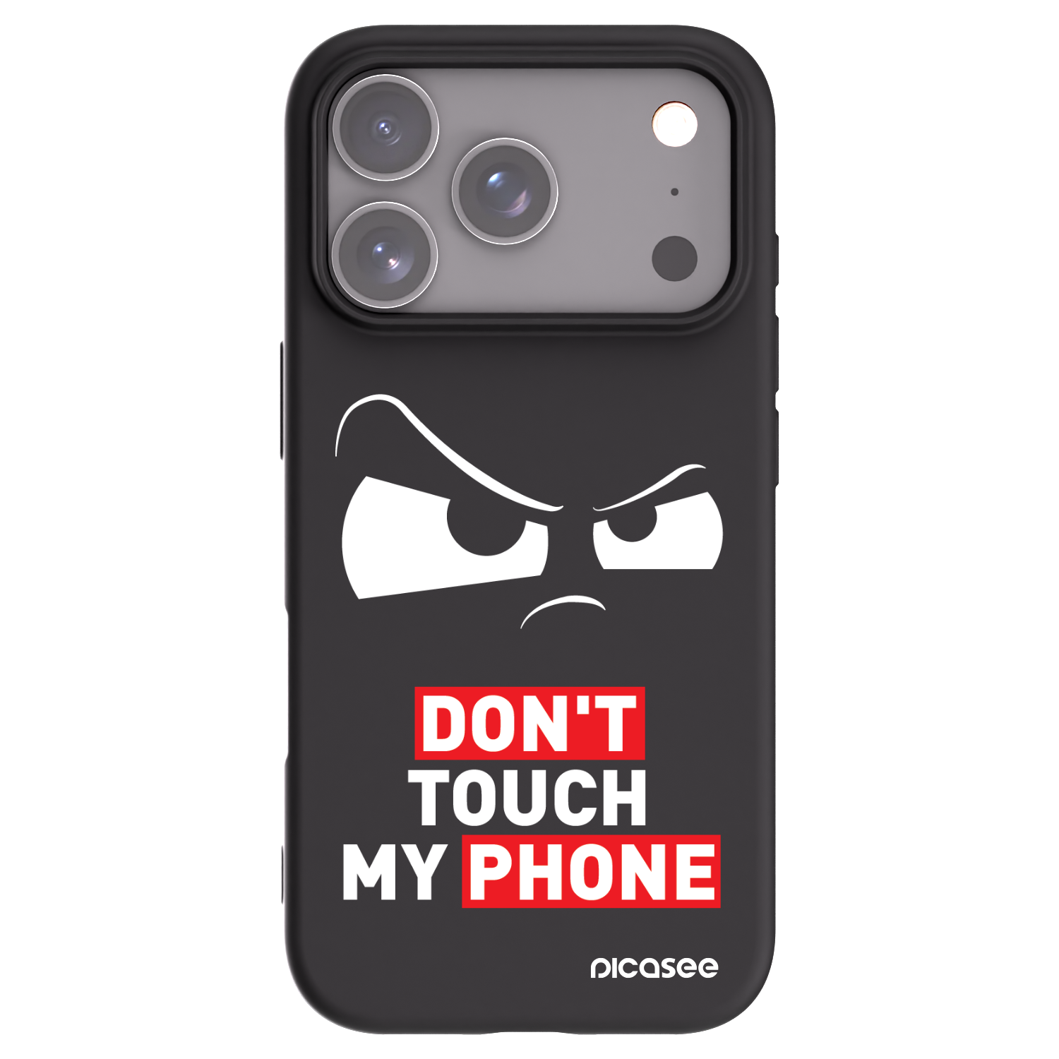 Picasee Μαύρη θήκη σιλικόνης για Apple iPhone 17 Pro - Cloudy Eye - Transparent