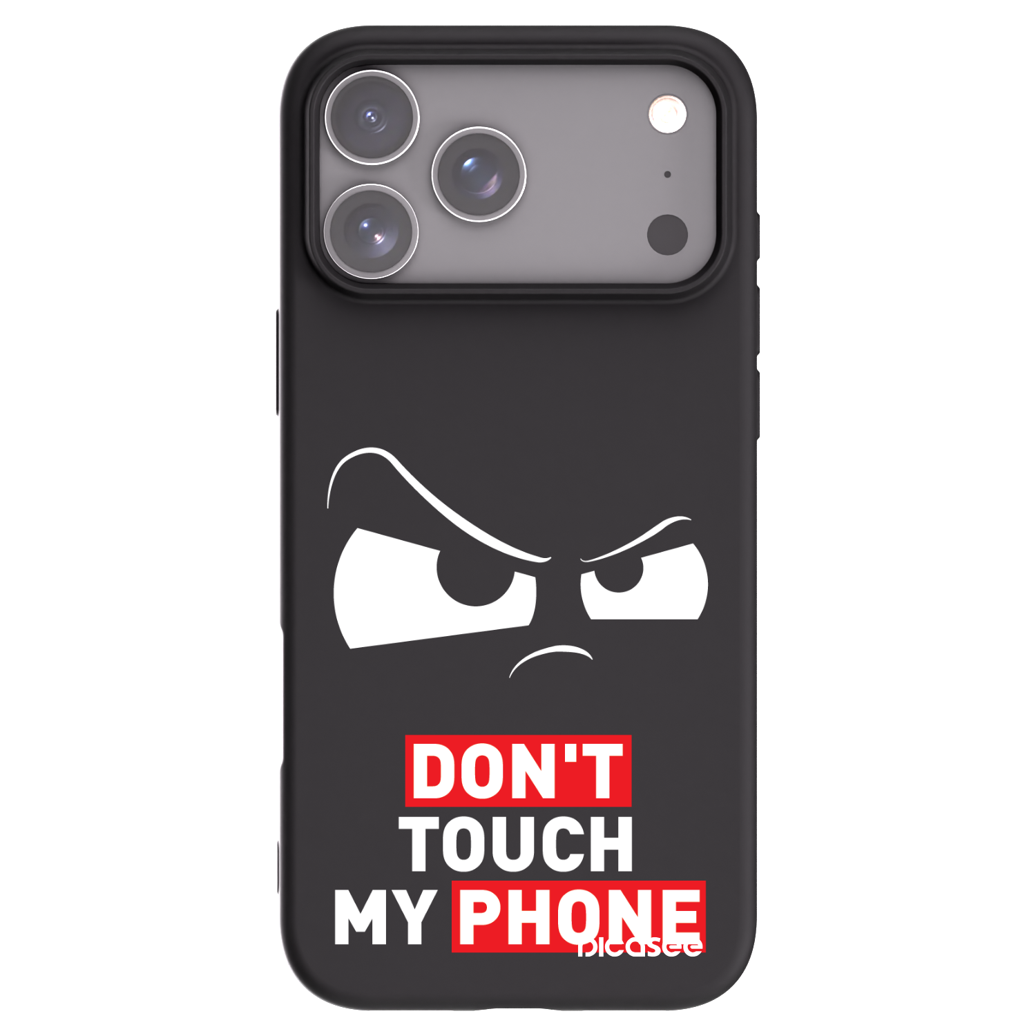 Picasee Μαύρη θήκη σιλικόνης για Apple iPhone 17 Pro Max - Cloudy Eye - Transparent