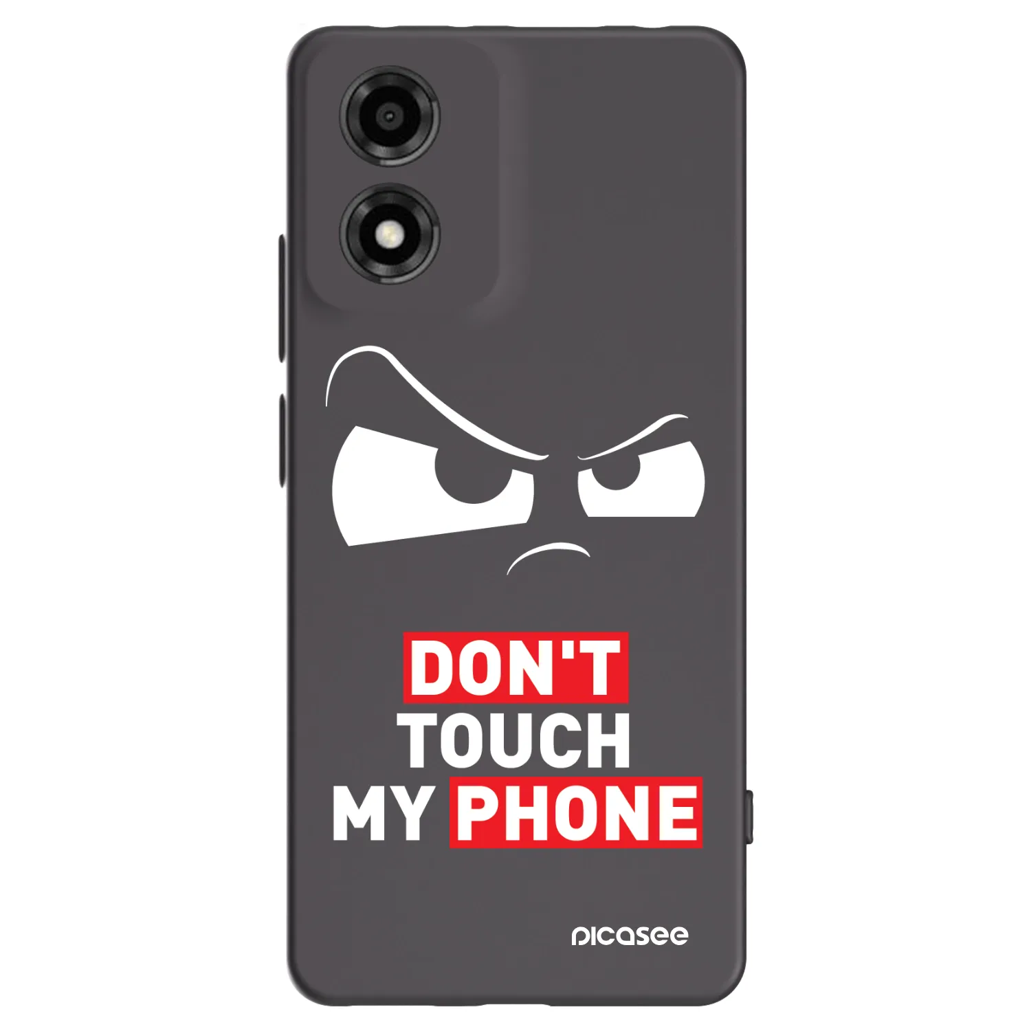 Picasee Μαύρη θήκη σιλικόνης για Motorola Moto E14 - Cloudy Eye - Transparent