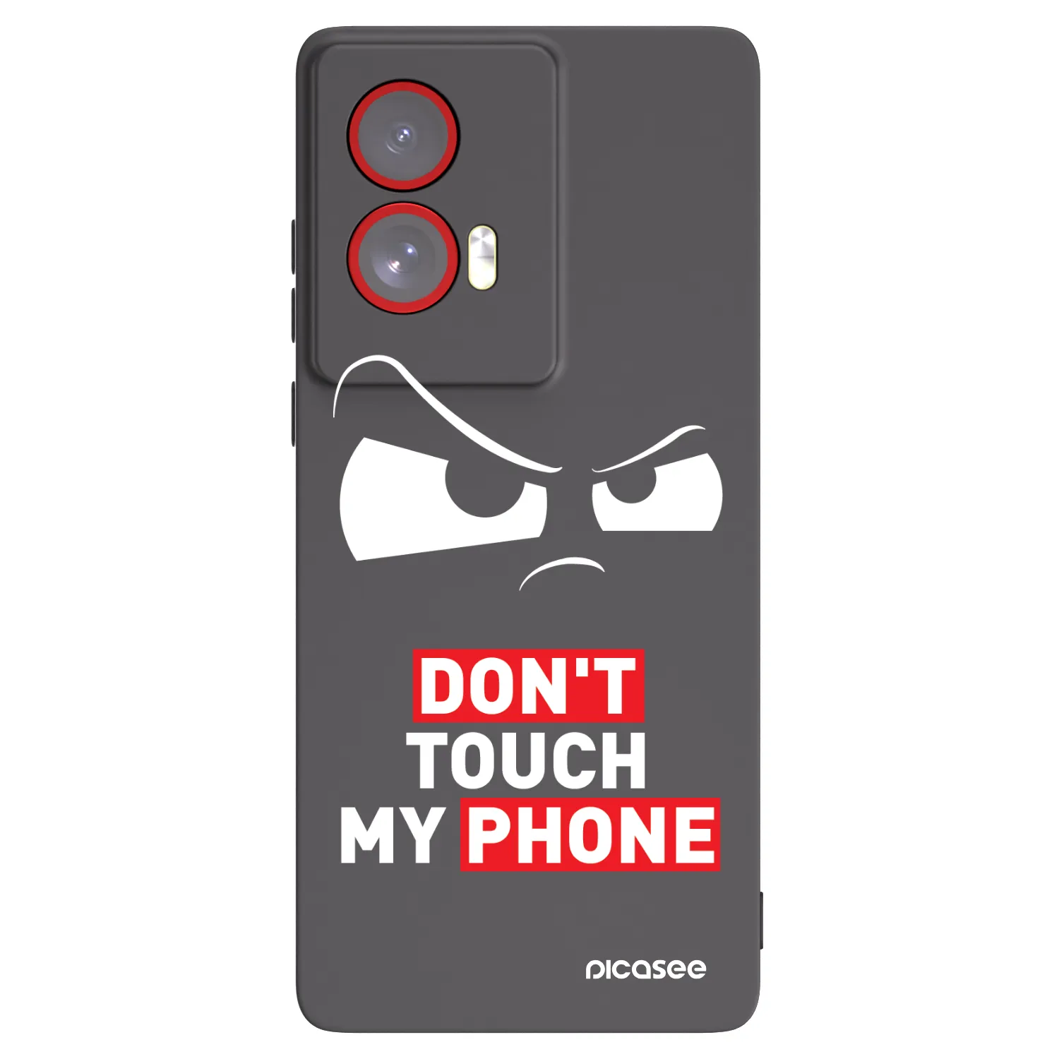 Picasee Μαύρη θήκη σιλικόνης για Motorola Edge 50 Fusion - Cloudy Eye - Transparent