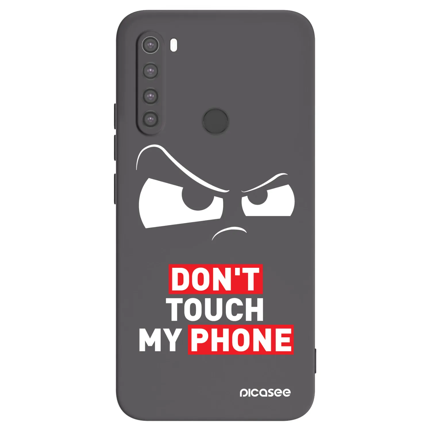 Picasee Μαύρη θήκη σιλικόνης για Xiaomi Redmi Note 8 - Cloudy Eye - Transparent