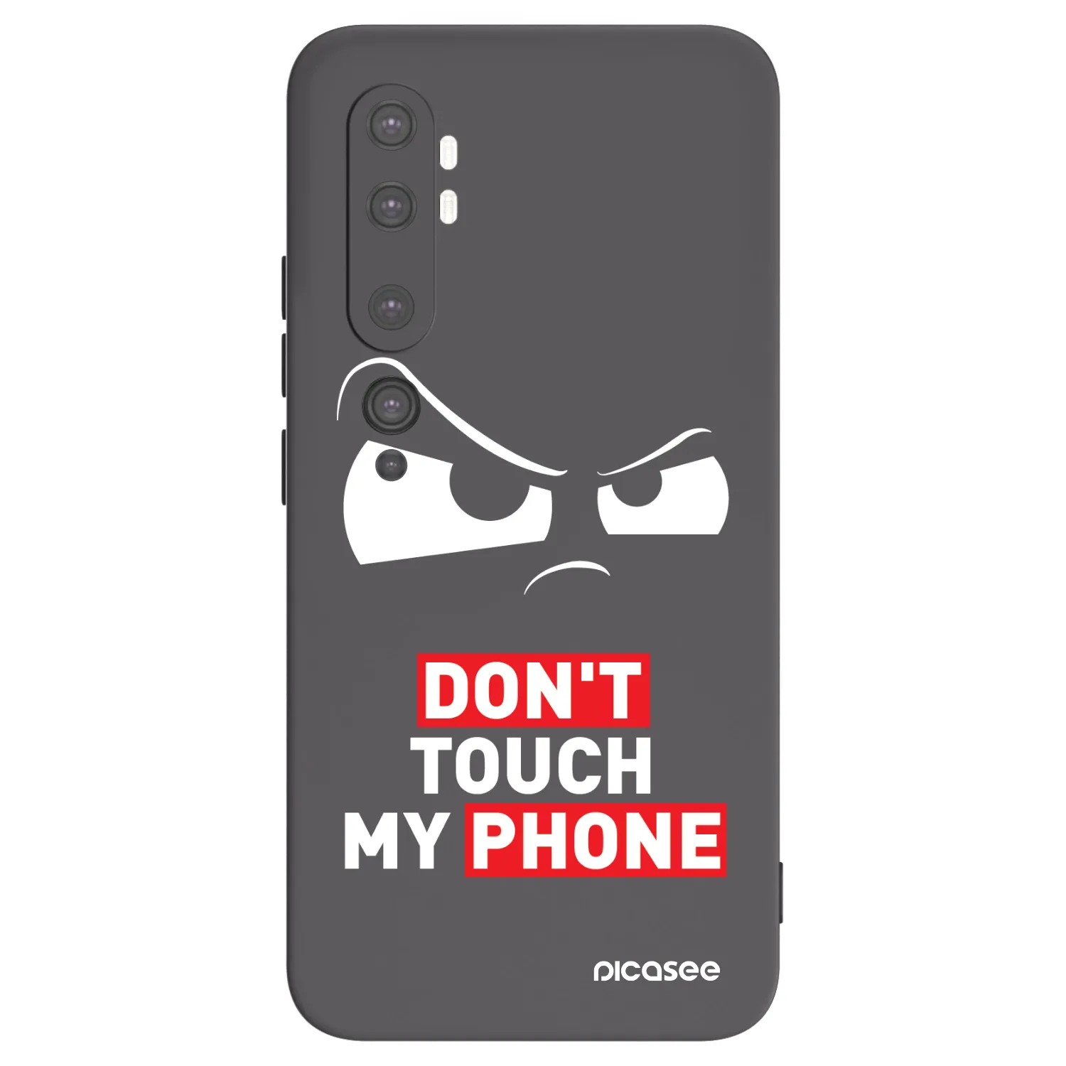 Picasee Μαύρη θήκη σιλικόνης για Xiaomi Mi Note 10 (Pro) - Cloudy Eye - Transparent