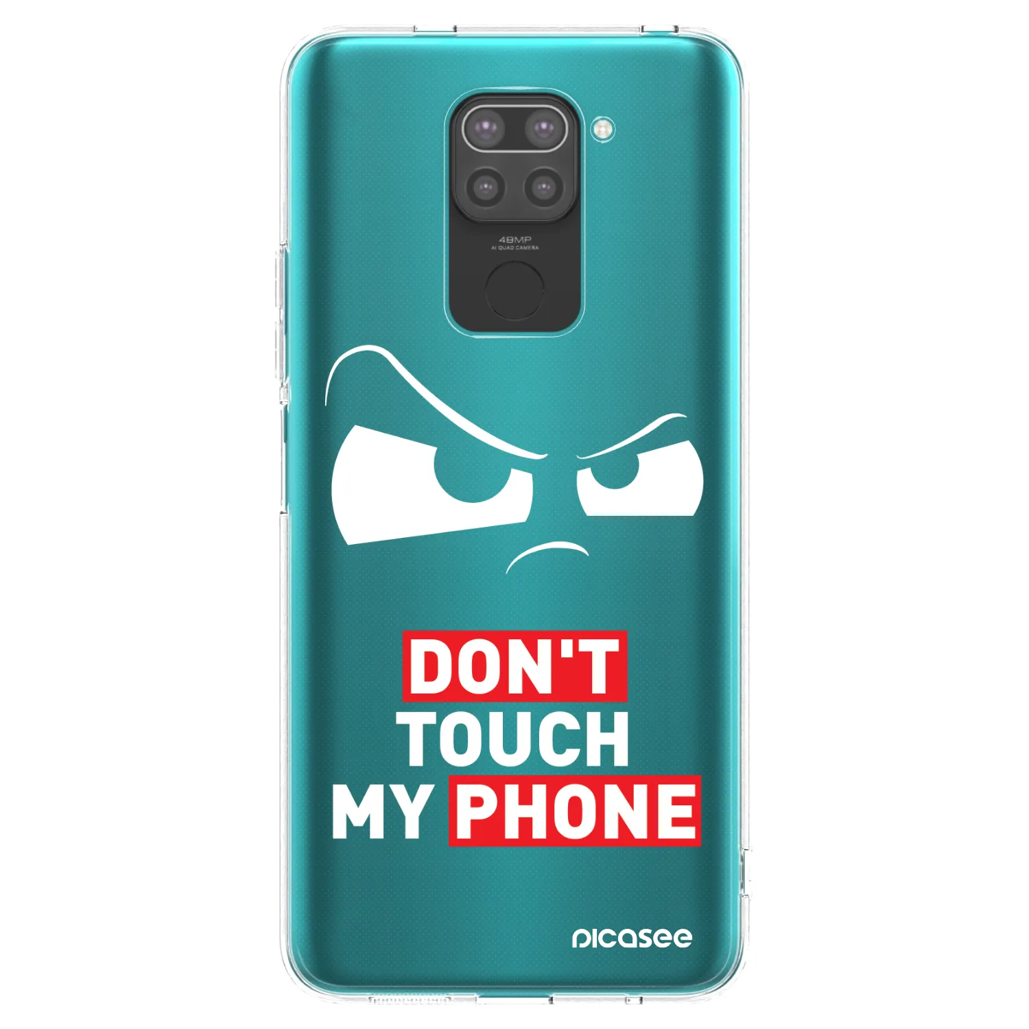 Picasee Μαύρη θήκη σιλικόνης για Xiaomi Redmi Note 9 - Cloudy Eye - Transparent