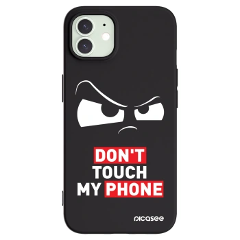 Picasee Μαύρη θήκη σιλικόνης για Apple iPhone 12 - Cloudy Eye - Transparent