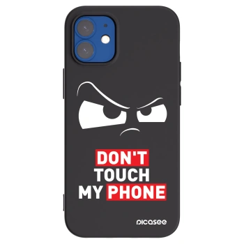Picasee Μαύρη θήκη σιλικόνης για Apple iPhone 12 mini - Cloudy Eye - Transparent