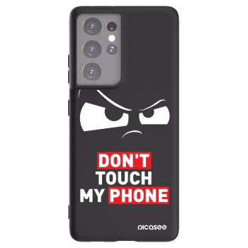 Picasee Μαύρη θήκη σιλικόνης για Samsung Galaxy S21 Ultra 5G G998B - Cloudy Eye - Transparent
