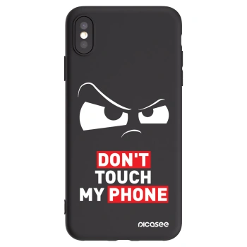 Picasee Μαύρη θήκη σιλικόνης για Apple iPhone XS Max - Cloudy Eye - Transparent