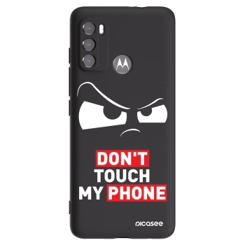 Picasee Μαύρη θήκη σιλικόνης για Motorola Moto G60 - Cloudy Eye - Transparent