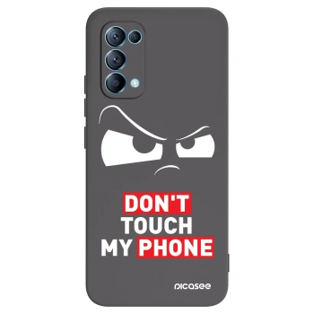 Picasee Μαύρη θήκη σιλικόνης για OPPO Reno 5 5G - Cloudy Eye - Transparent