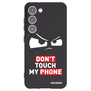 Picasee Μαύρη θήκη σιλικόνης για Samsung Galaxy S23 5G - Cloudy Eye - Transparent