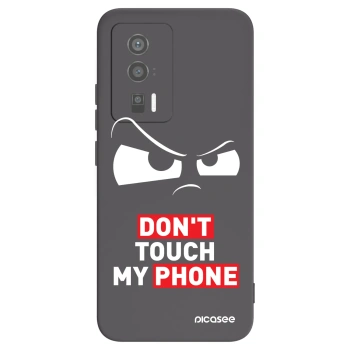 Picasee Μαύρη θήκη σιλικόνης για Xiaomi Poco F5 Pro 5G - Cloudy Eye - Transparent