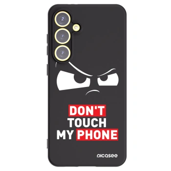 Picasee Μαύρη θήκη σιλικόνης για Samsung Galaxy S24 FE S721B - Cloudy Eye - Transparent