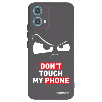 Picasee Μαύρη θήκη σιλικόνης για Motorola Moto G34 5G - Cloudy Eye - Transparent