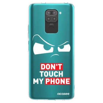 Picasee Μαύρη θήκη σιλικόνης για Xiaomi Redmi Note 9 - Cloudy Eye - Transparent