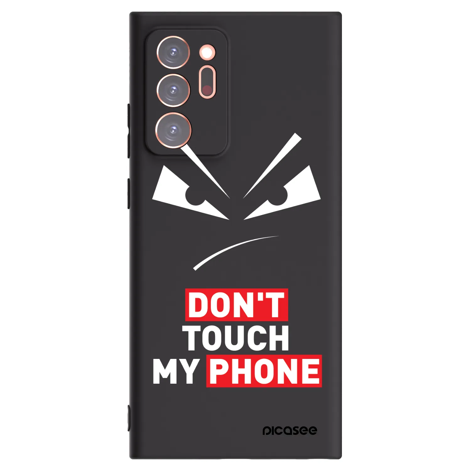 Picasee Μαύρη θήκη σιλικόνης για Samsung Galaxy Note 20 Ultra - Evil Eye - Transparent