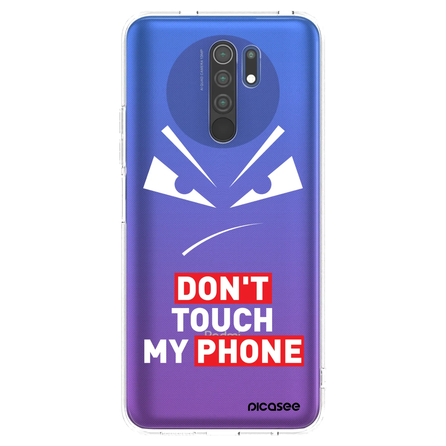Picasee διαφανής θήκη σιλικόνης Xiaomi Redmi 9 - Evil Eye - Transparent