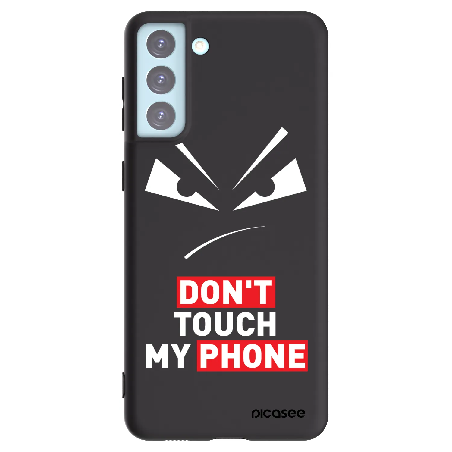 Picasee Μαύρη θήκη σιλικόνης για Samsung Galaxy S21+ 5G G996F - Evil Eye - Transparent