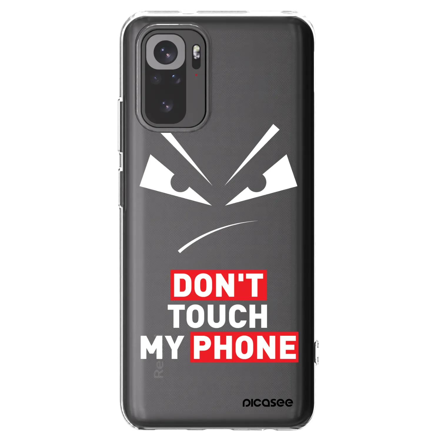 Picasee διαφανής θήκη σιλικόνης Xiaomi Redmi Note 10S - Evil Eye - Transparent