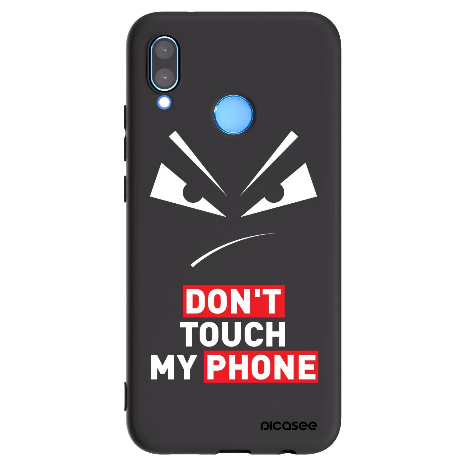 Picasee Μαύρη θήκη σιλικόνης για Huawei P20 Lite - Evil Eye - Transparent