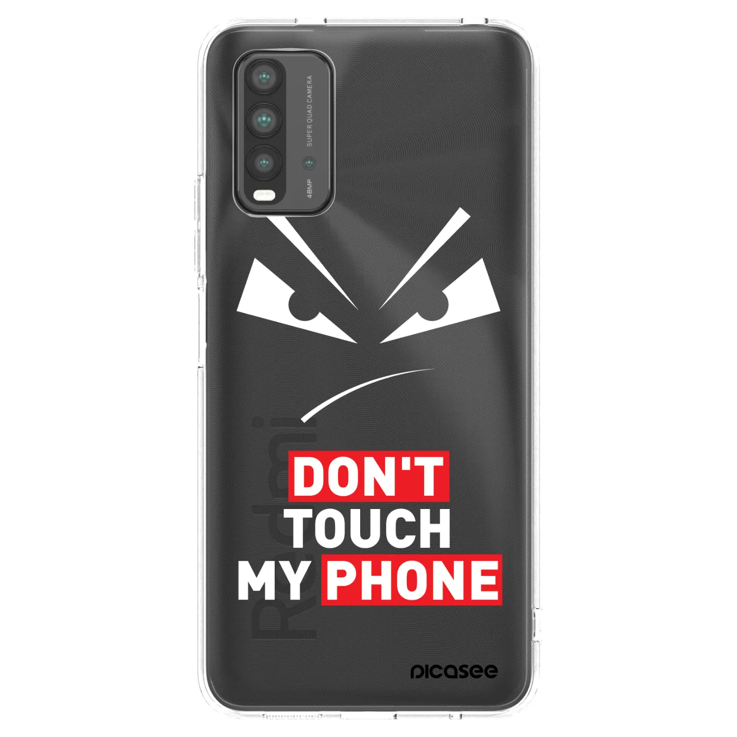 Picasee διαφανής θήκη σιλικόνης Xiaomi Redmi 9T - Evil Eye - Transparent