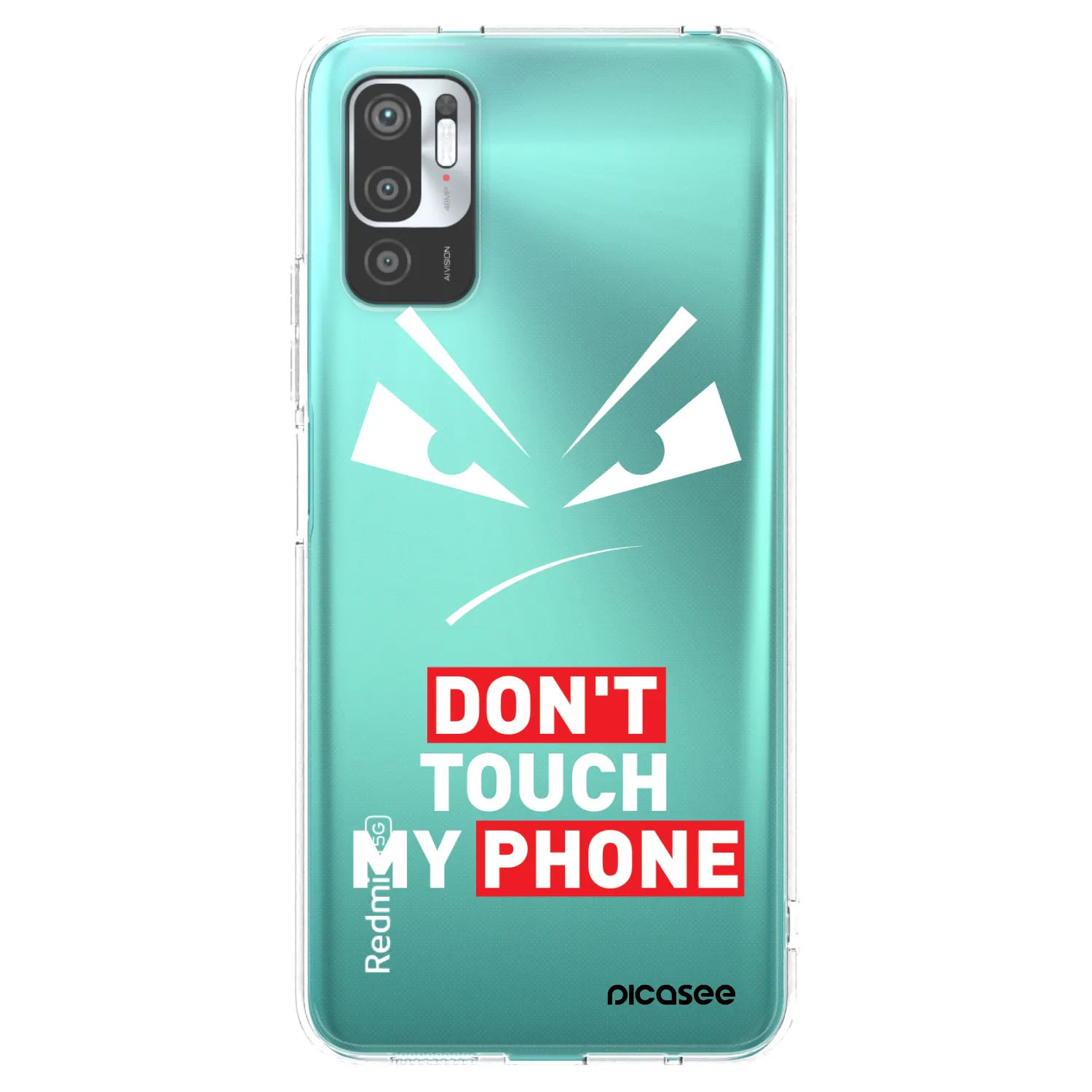 Picasee διαφανής θήκη σιλικόνης Xiaomi Redmi Note 10 5G - Evil Eye - Transparent