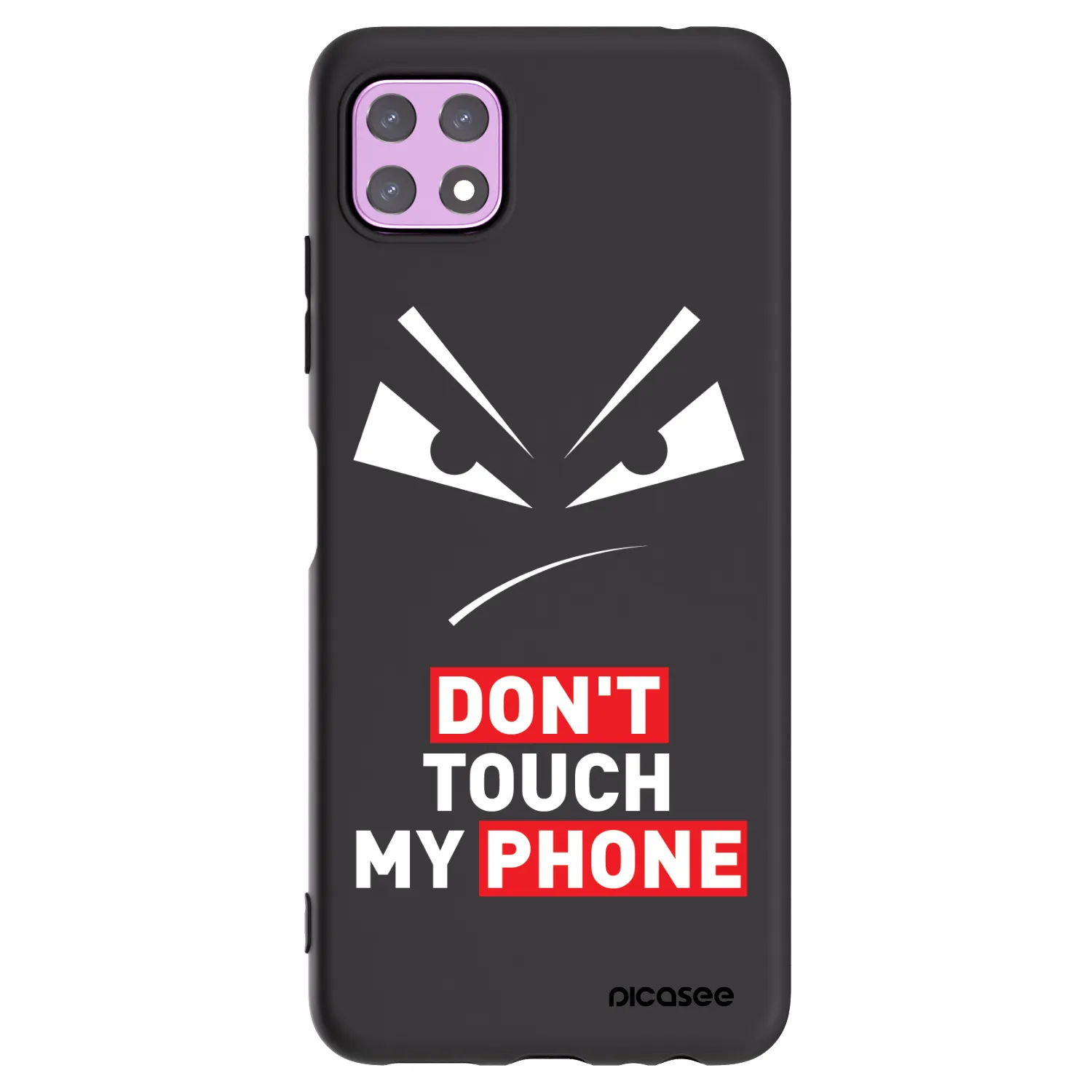 Picasee Μαύρη θήκη σιλικόνης για Samsung Galaxy A22 A226B 5G - Evil Eye - Transparent