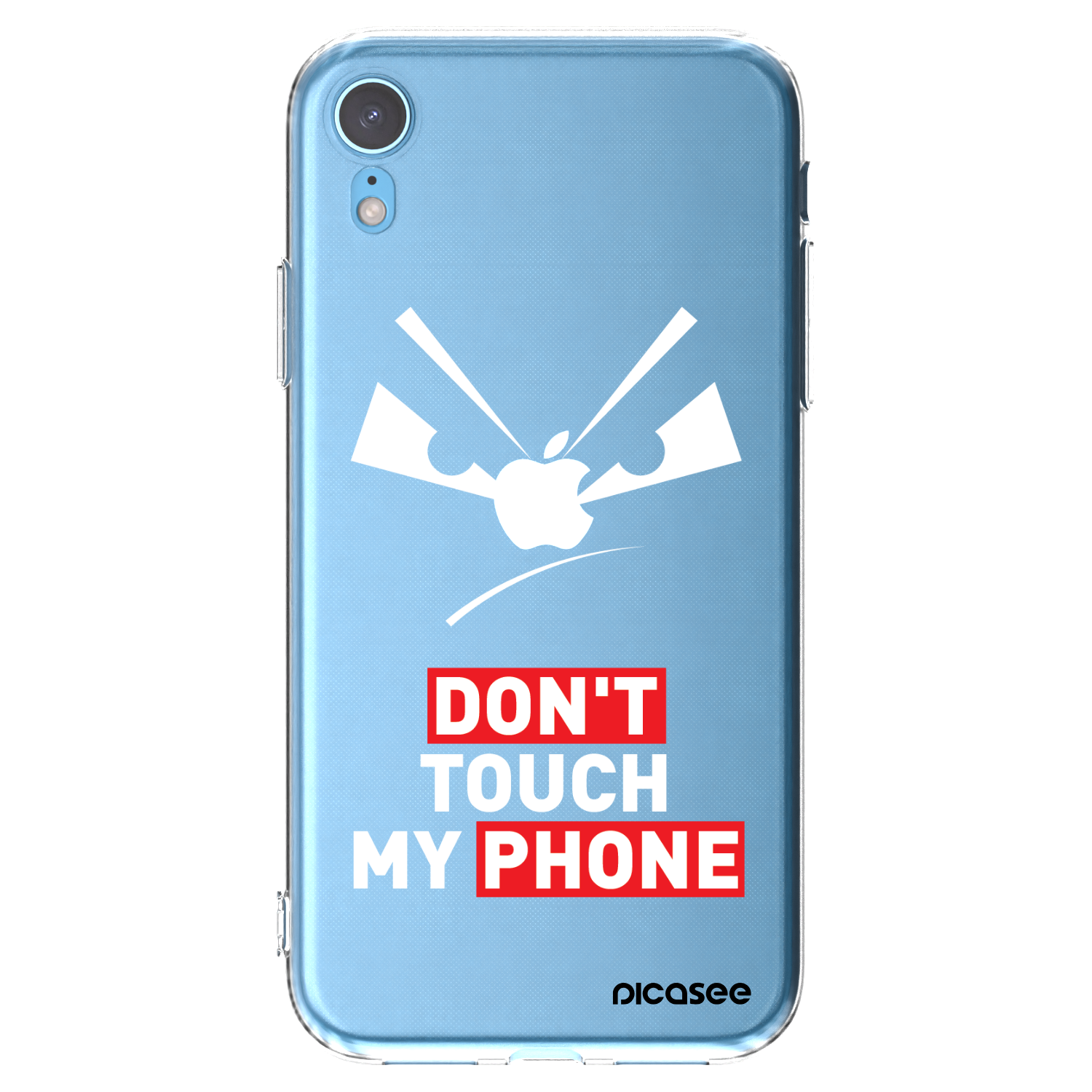 Picasee διαφανής θήκη σιλικόνης Apple iPhone XR - Evil Eye - Transparent