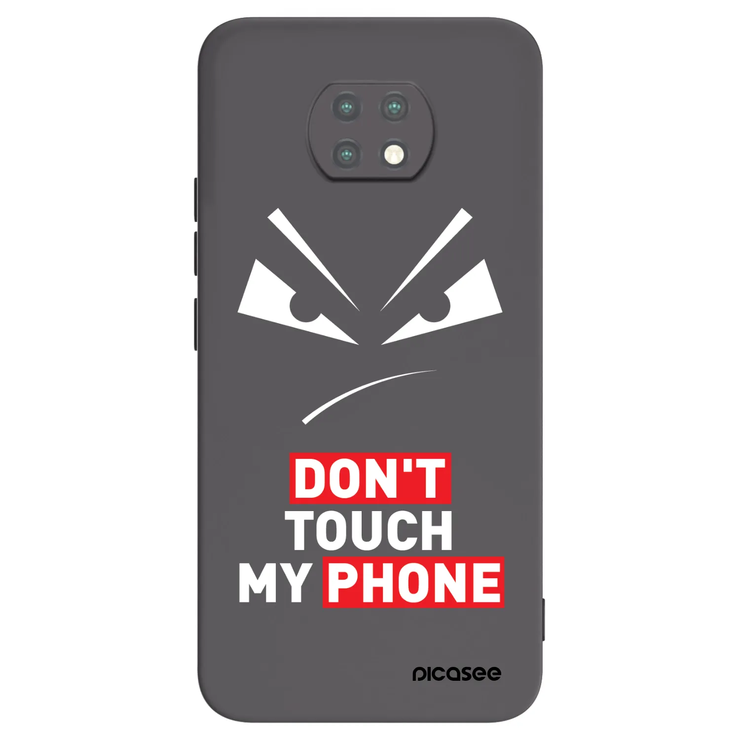 Picasee Μαύρη θήκη σιλικόνης για Xiaomi Redmi Note 9T - Evil Eye - Transparent