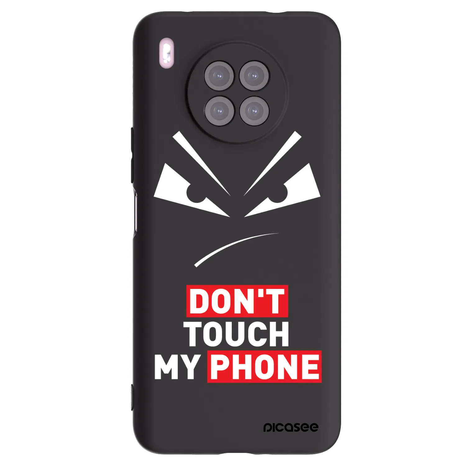 Picasee Μαύρη θήκη σιλικόνης για Huawei Nova 8i - Evil Eye - Transparent