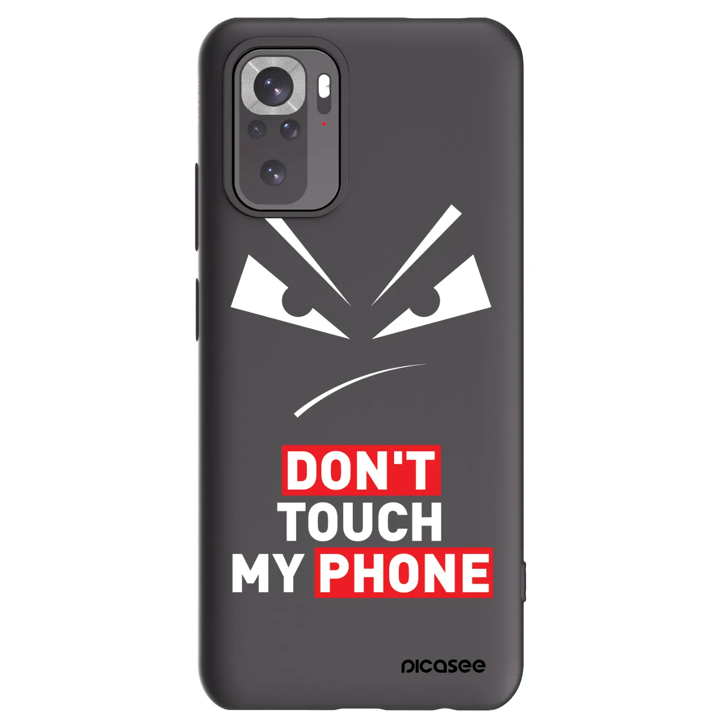 Picasee Μαύρη θήκη σιλικόνης για Xiaomi Redmi Note 11S 4G - Evil Eye - Transparent