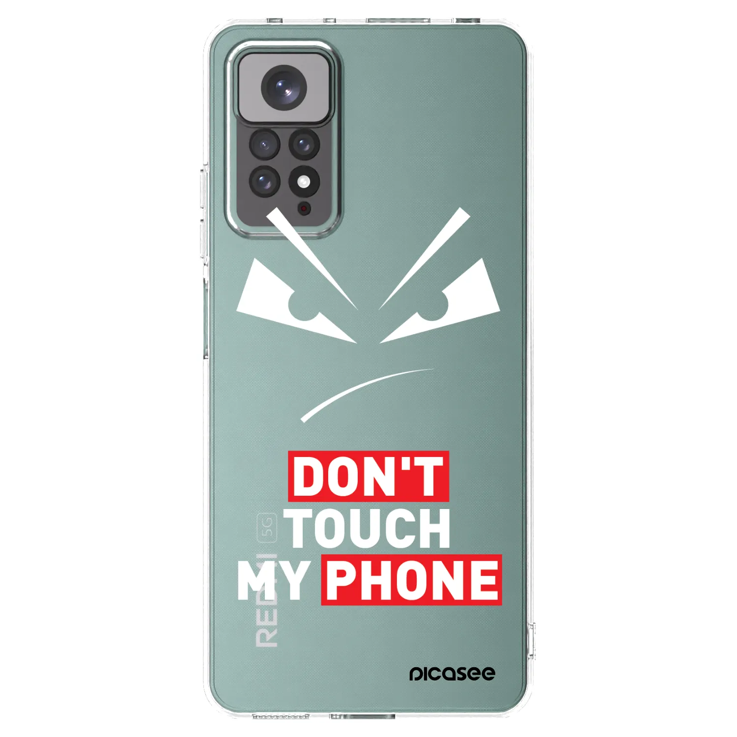 Picasee διαφανής θήκη σιλικόνης Xiaomi Redmi Note 11S 4G - Evil Eye - Transparent
