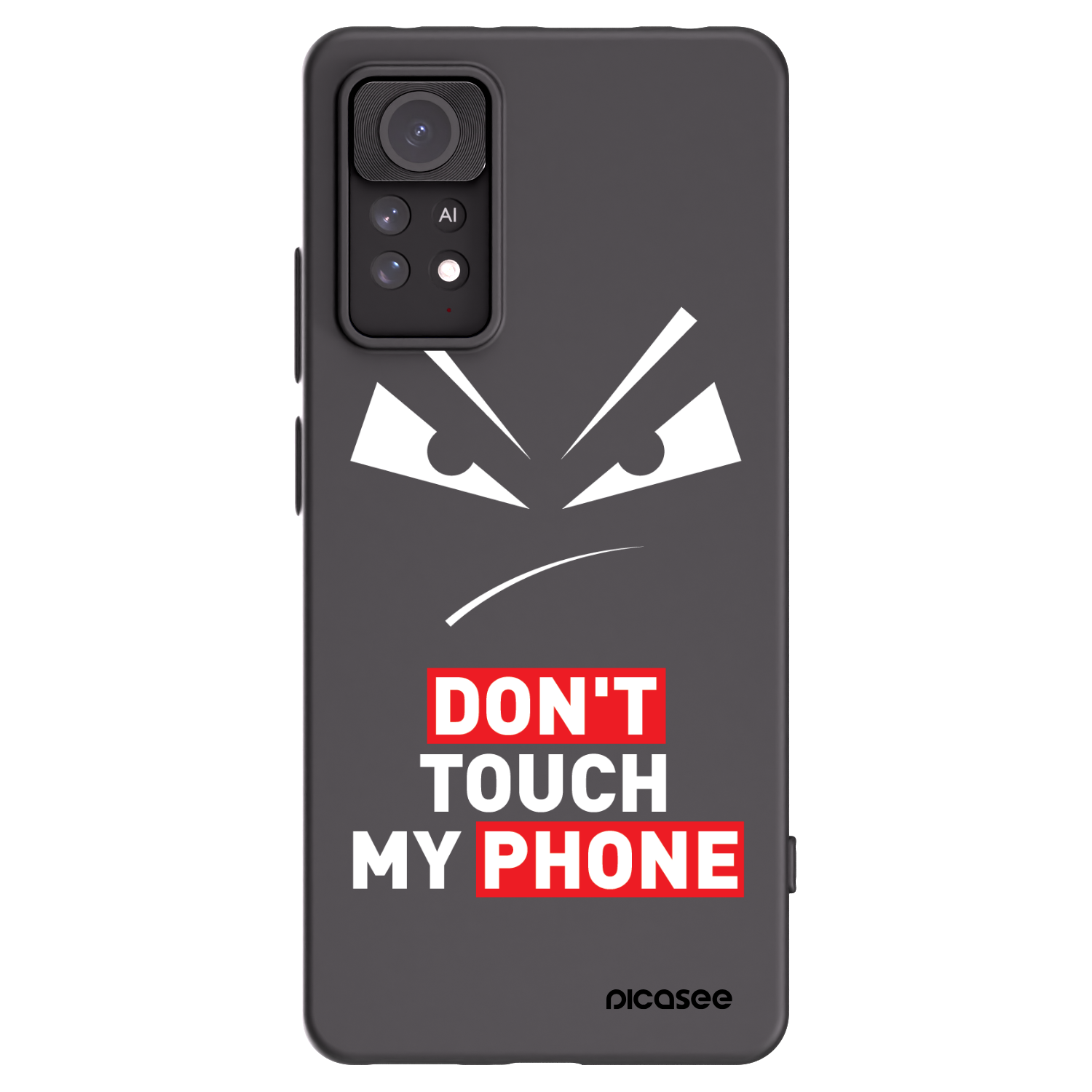 Picasee Μαύρη θήκη σιλικόνης για Xiaomi Redmi Note 11 Pro 5G - Evil Eye - Transparent